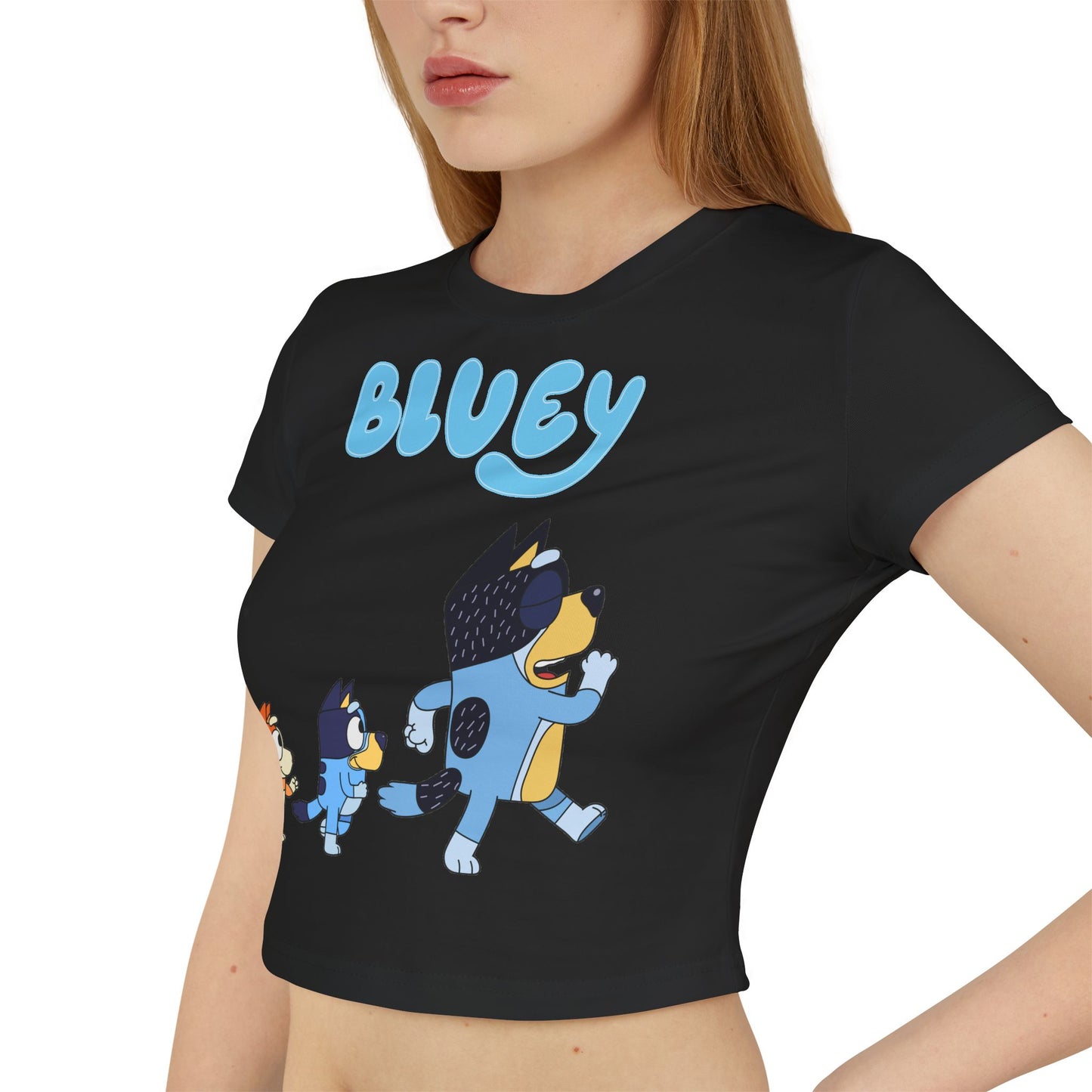 Princess Grace Bluey Graphic Baby Tee Cute Cartoon T-Shirt for Playtime