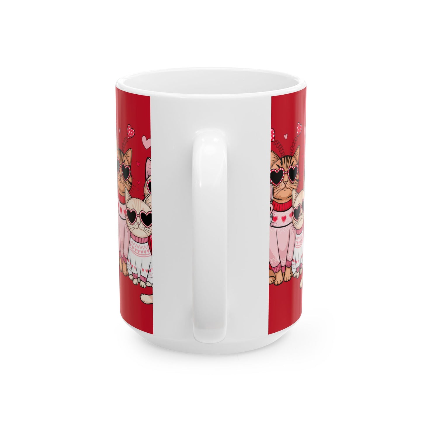 Princess Grace Cute Cat Lovers Mug 11oz & 15oz Ceramic Coffee Cup for Valentine's Day & Cat Enthusiasts