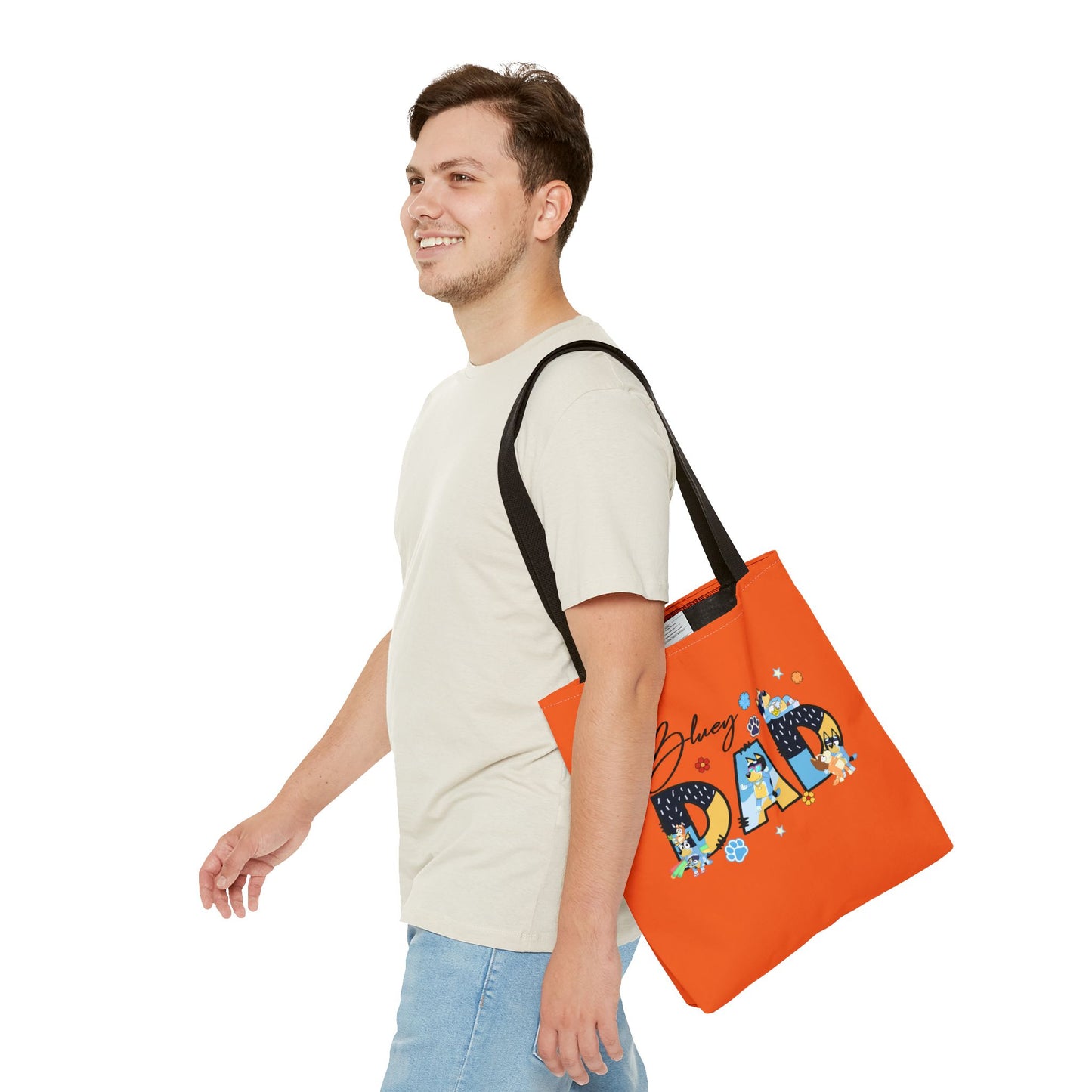 Princess Grace Bluey Dad Tote Bag Fun Playful Gift for Dog Lovers