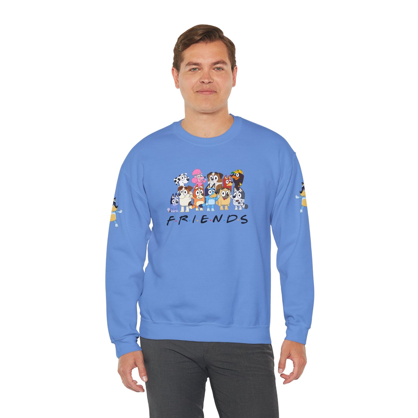 Princess Grace Bluey Friends Inspired Unisex Heavy Blend Crewneck Sweatshirt Cozy Cartoon Vibes