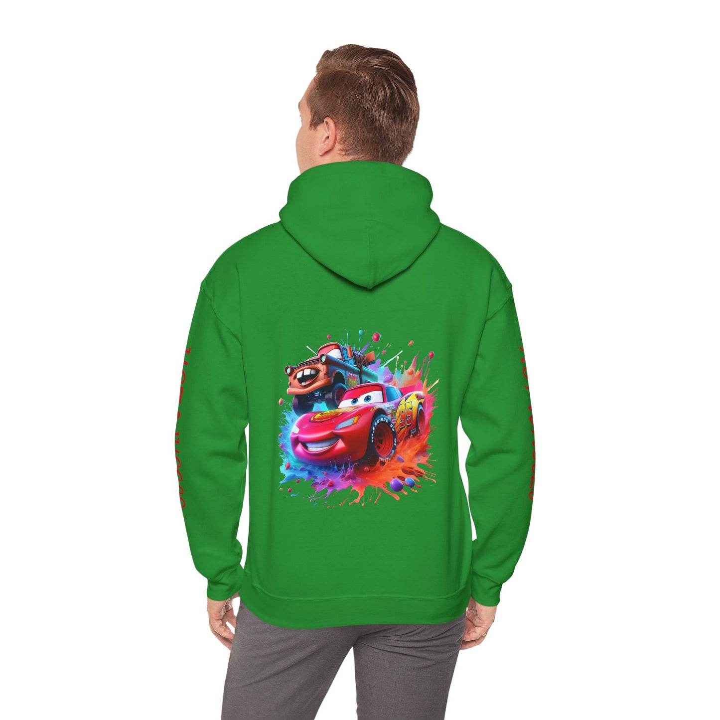 Princess Grace Hot Wheels Unisex Hoodie Retro Racing Design for Kids and Car Enthusiasts