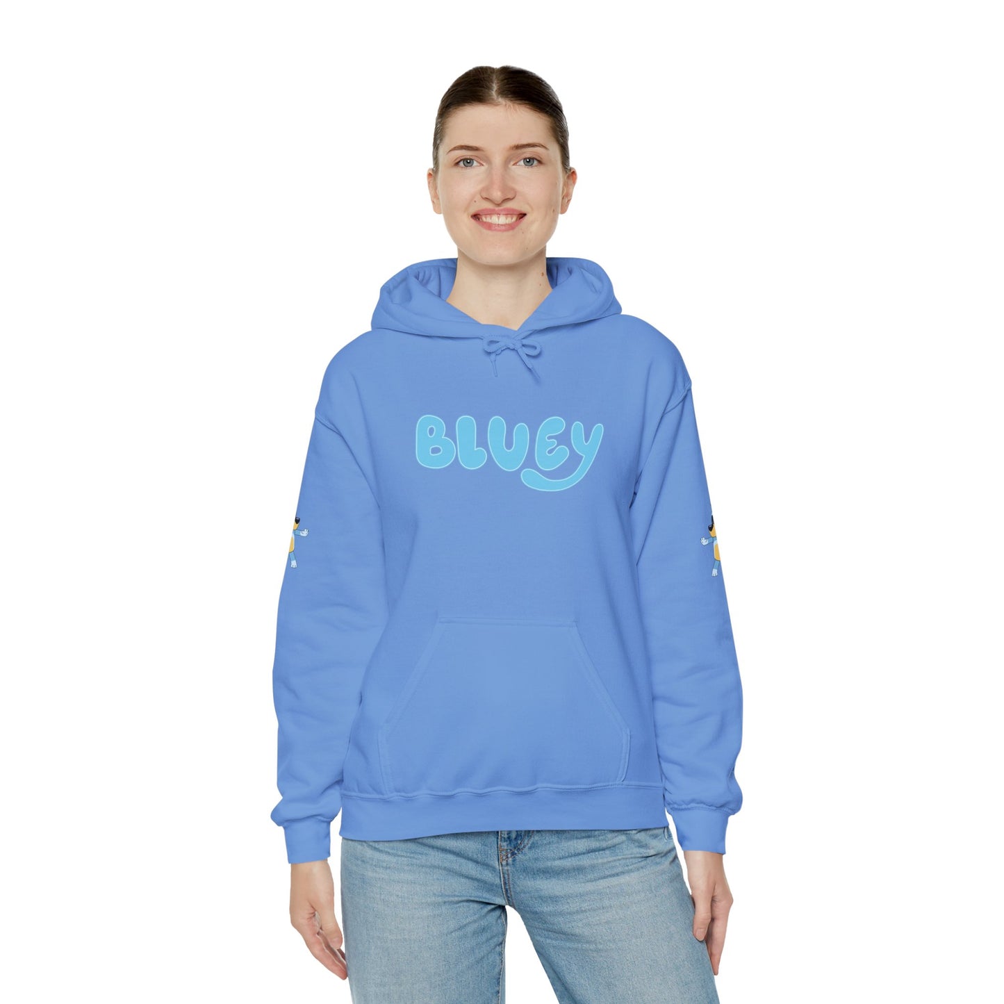 Princess Grace Bluey Unisex Hooded Sweatshirt Cozy Cartoon Style for Kids & Adults