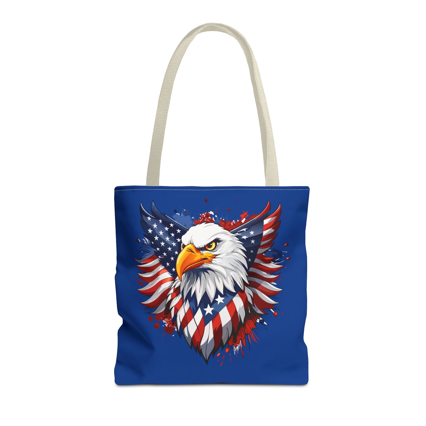 Princess Grace Patriotic Eagle Tote Bag USA Flag Design for Independence Day & Everyday Use