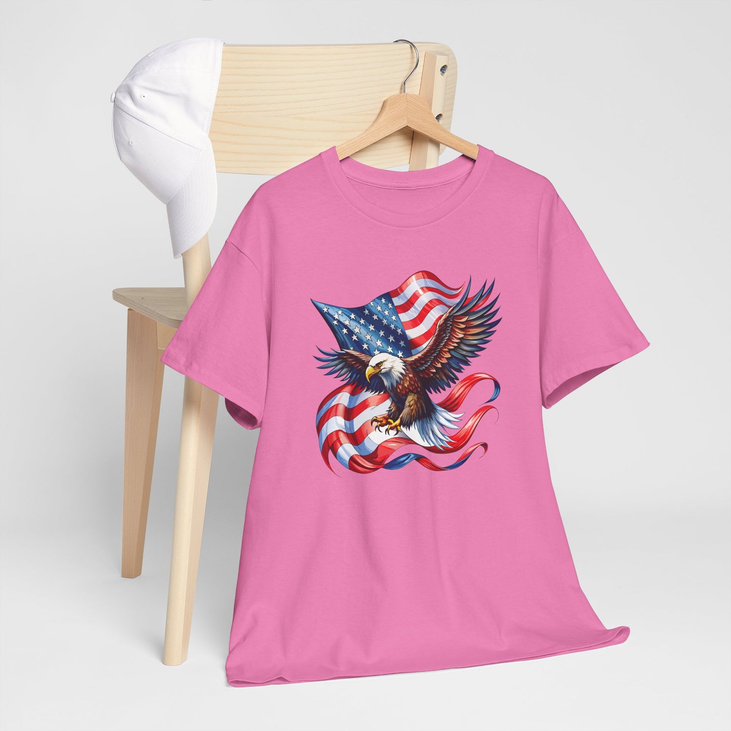 Princess Grace Patriotic Eagle Graphic Unisex Heavy Cotton Tee