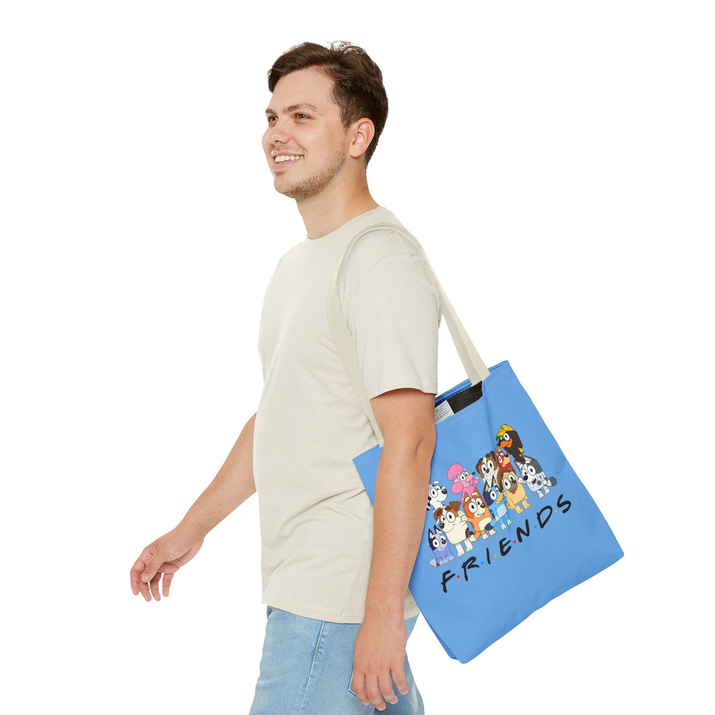 Princess Grace Bluey Cute Cartoon Friends Tote Bag Perfect for Animal Lovers