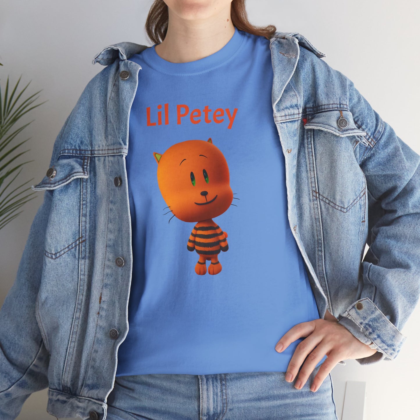 Princess Grace Lil Petey Unisex Heavy Cotton Tee Fun & Playful Cartoon T-Shirt for Kids and Adults