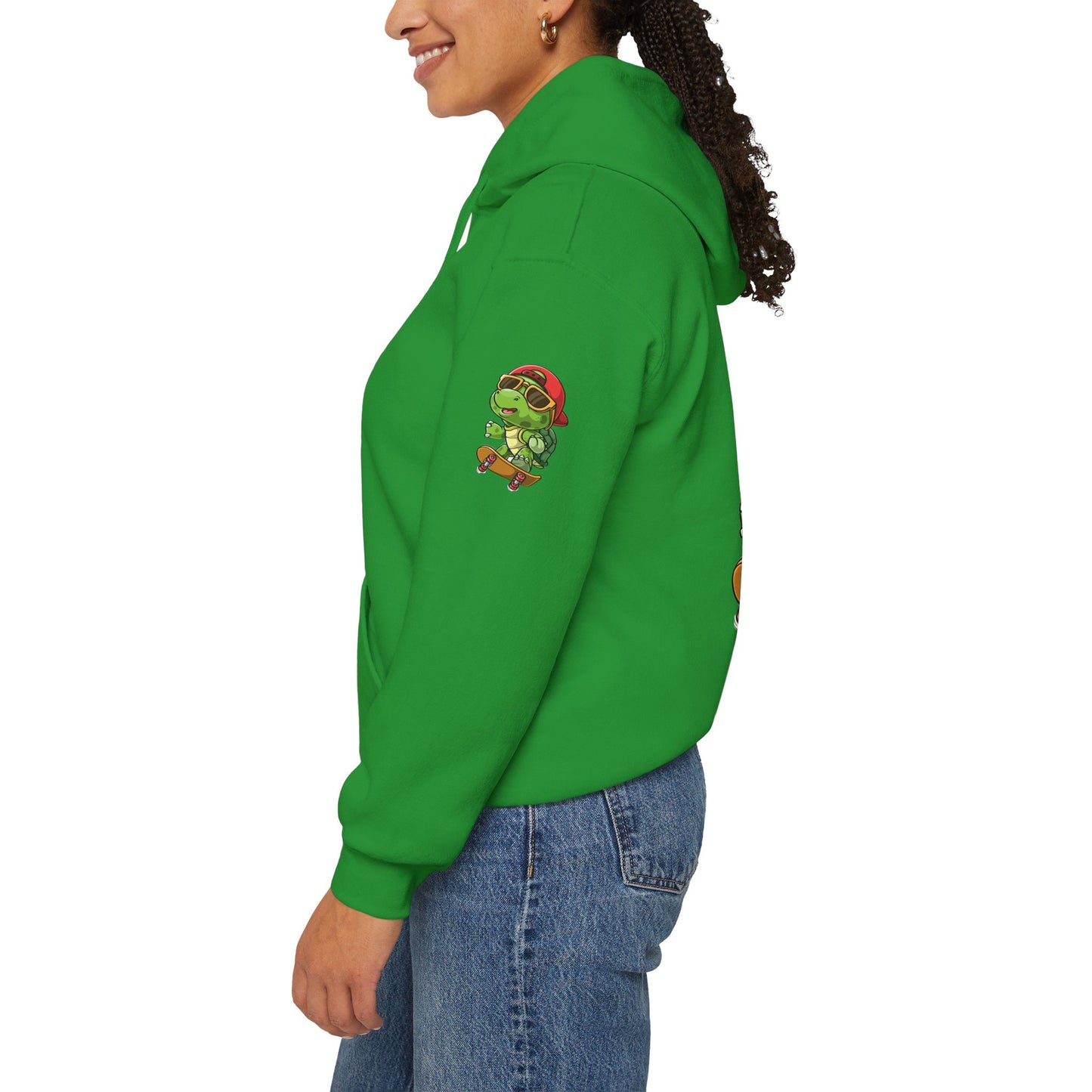 Princess Grace Cool Skateboarding Turtle Unisex Hoodie Fun and Stylish