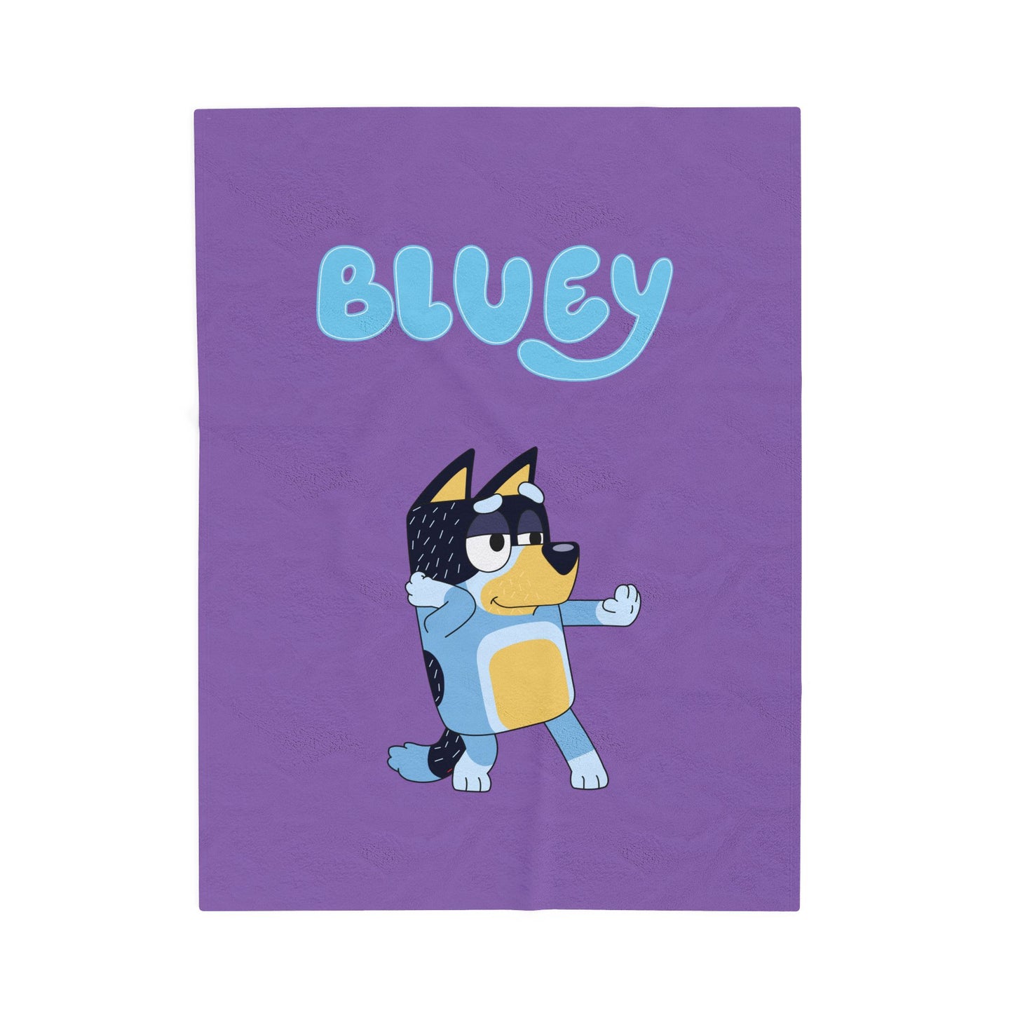 Princess Grace Cozy Bluey Velveteen Plush Blanket for Kids Perfect for Snuggle Time and Bedtime