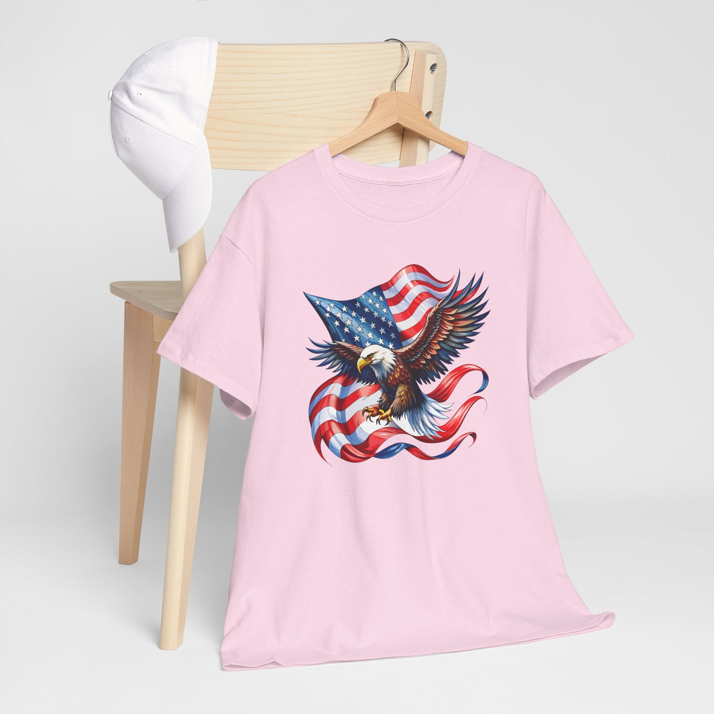 Princess Grace Patriotic Eagle Graphic Unisex Heavy Cotton Tee