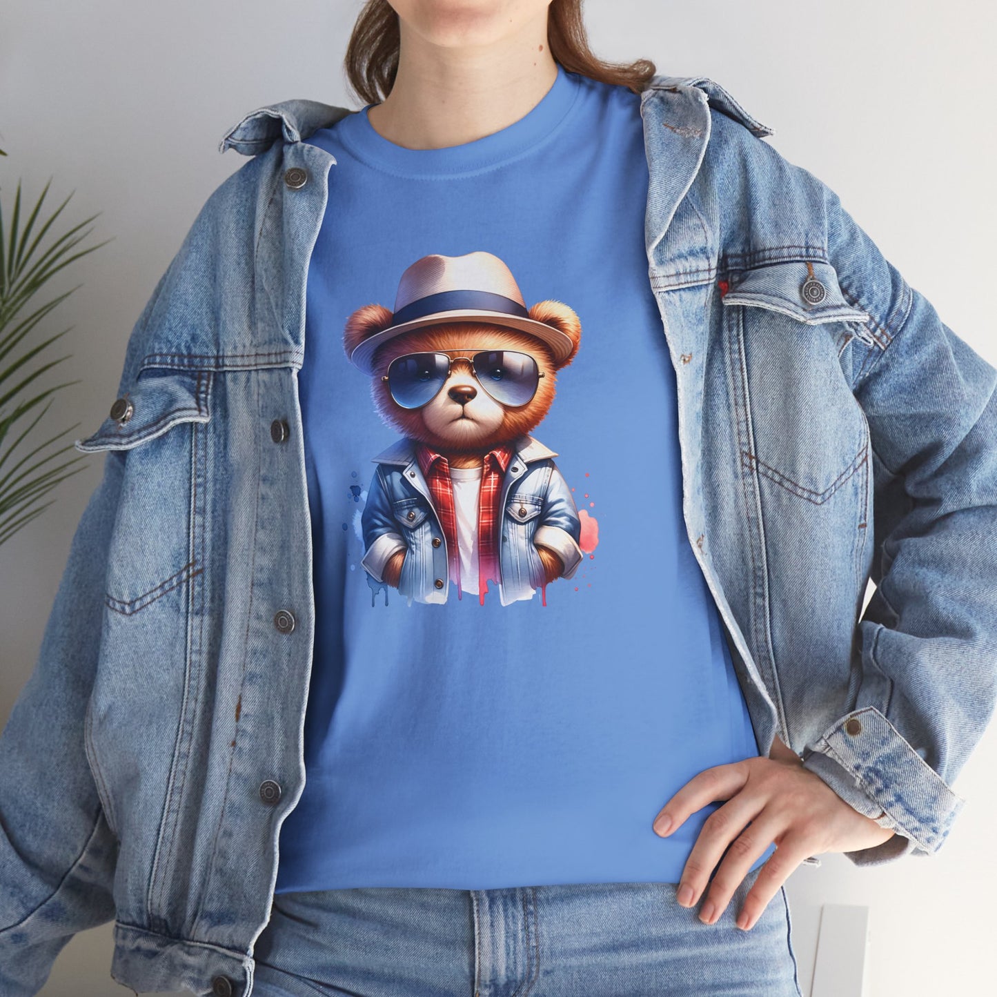 Princess Grace Cool Bear Graphic Unisex Heavy Cotton Tee