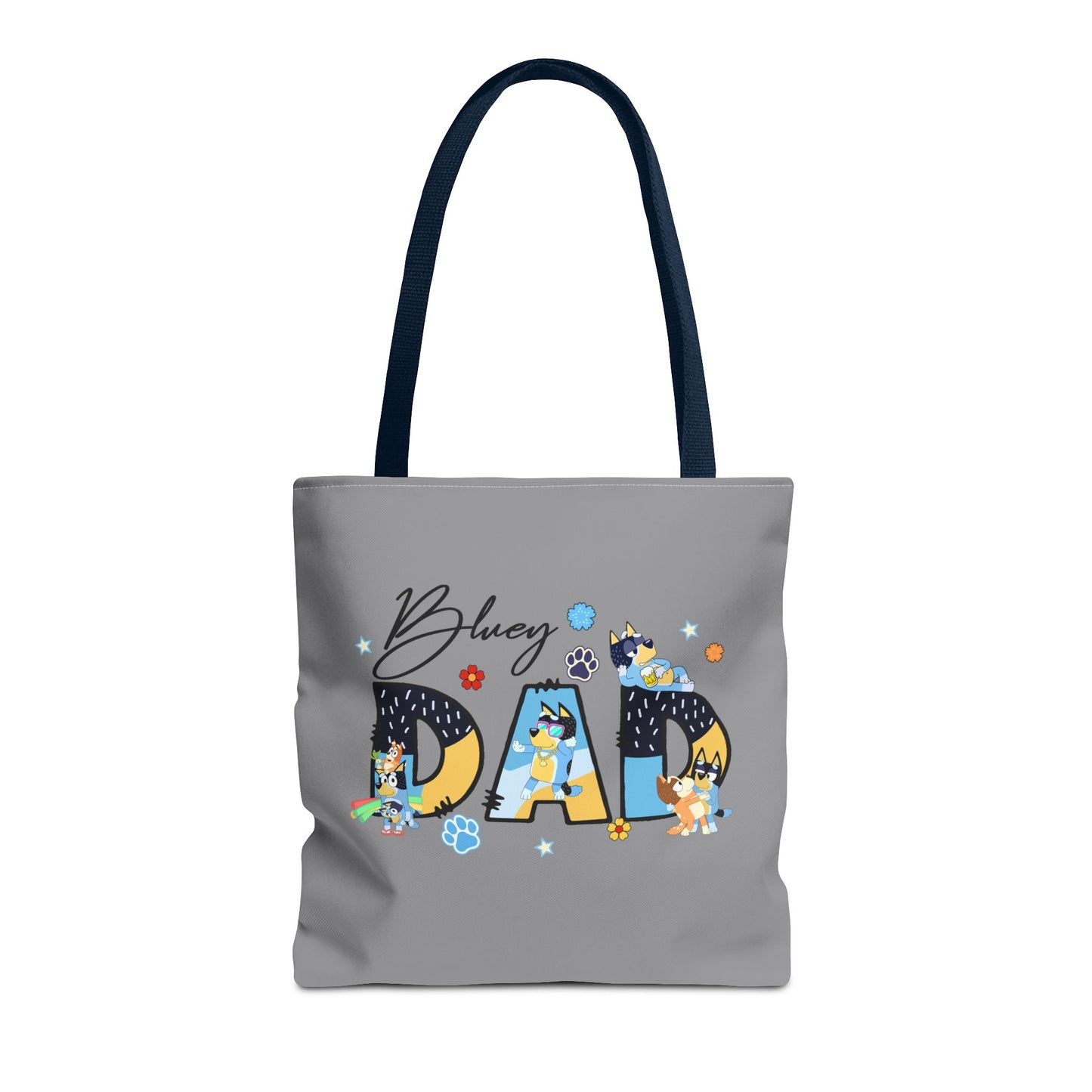 Princess Grace Bluey Dad Tote Bag Fun & Functional Gift for Dog Lovers