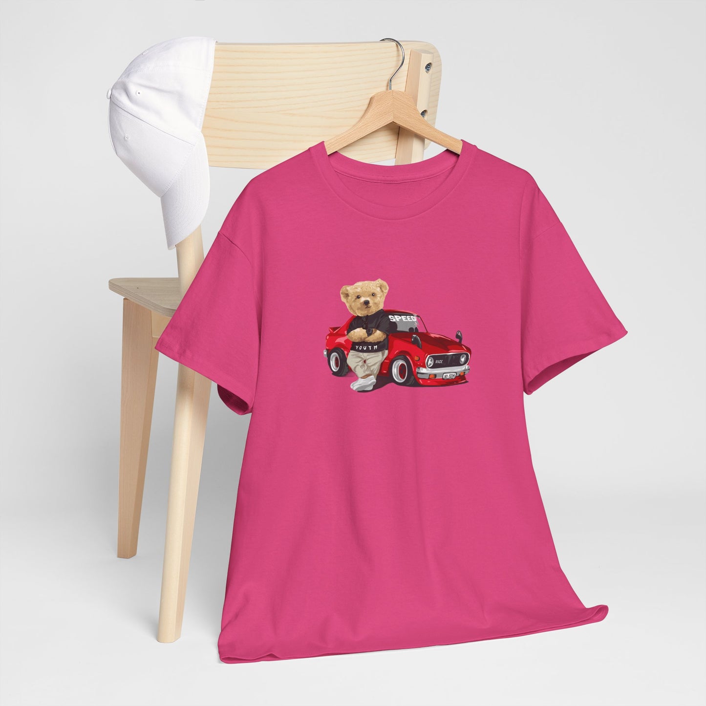 Princess Grace Cute Teddy Bear Unisex Heavy Cotton Tee Casual Wear for All Ages