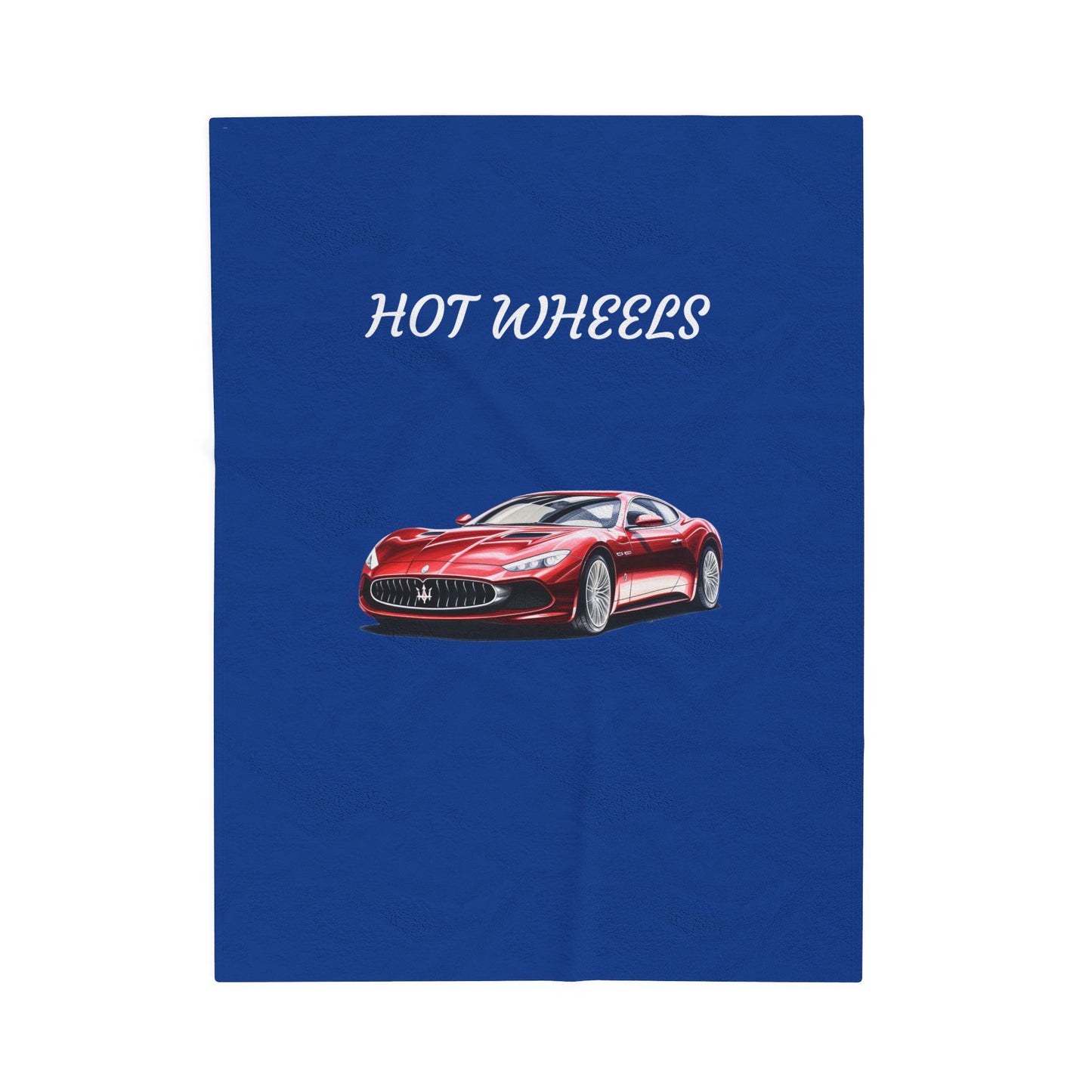 Princess Grace Hot Wheels Velveteen Plush Blanket Cozy Car Themed Throw for Kids and Enthusiasts