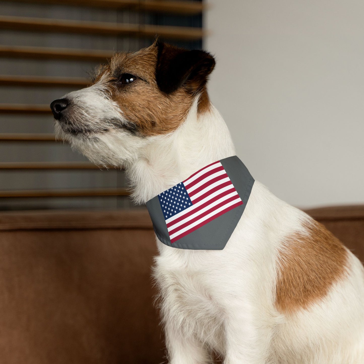 Princess Grace Patriotic Dog Bandana Collar USA Flag Design