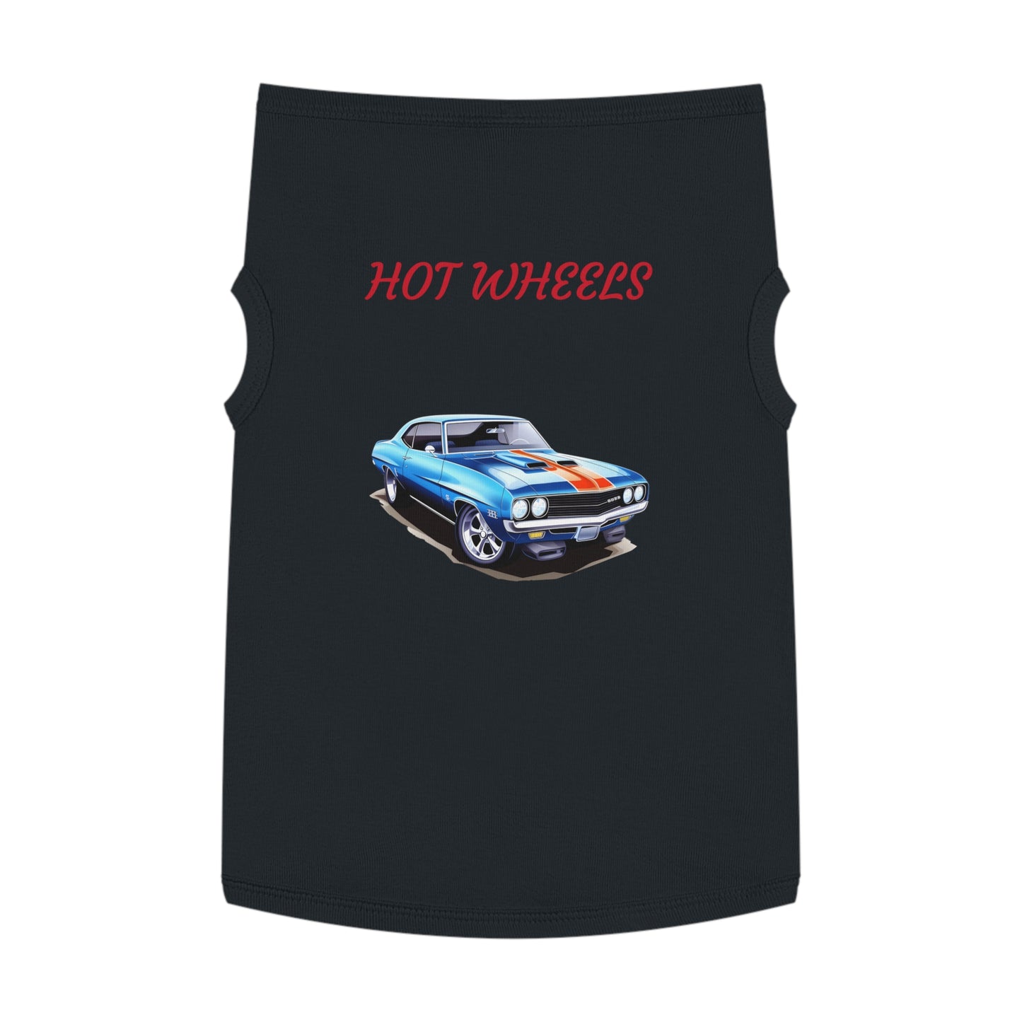 Princess Grace Retro Hot Wheels Pet Tank Top Stylish Dog Apparel for Car Lovers
