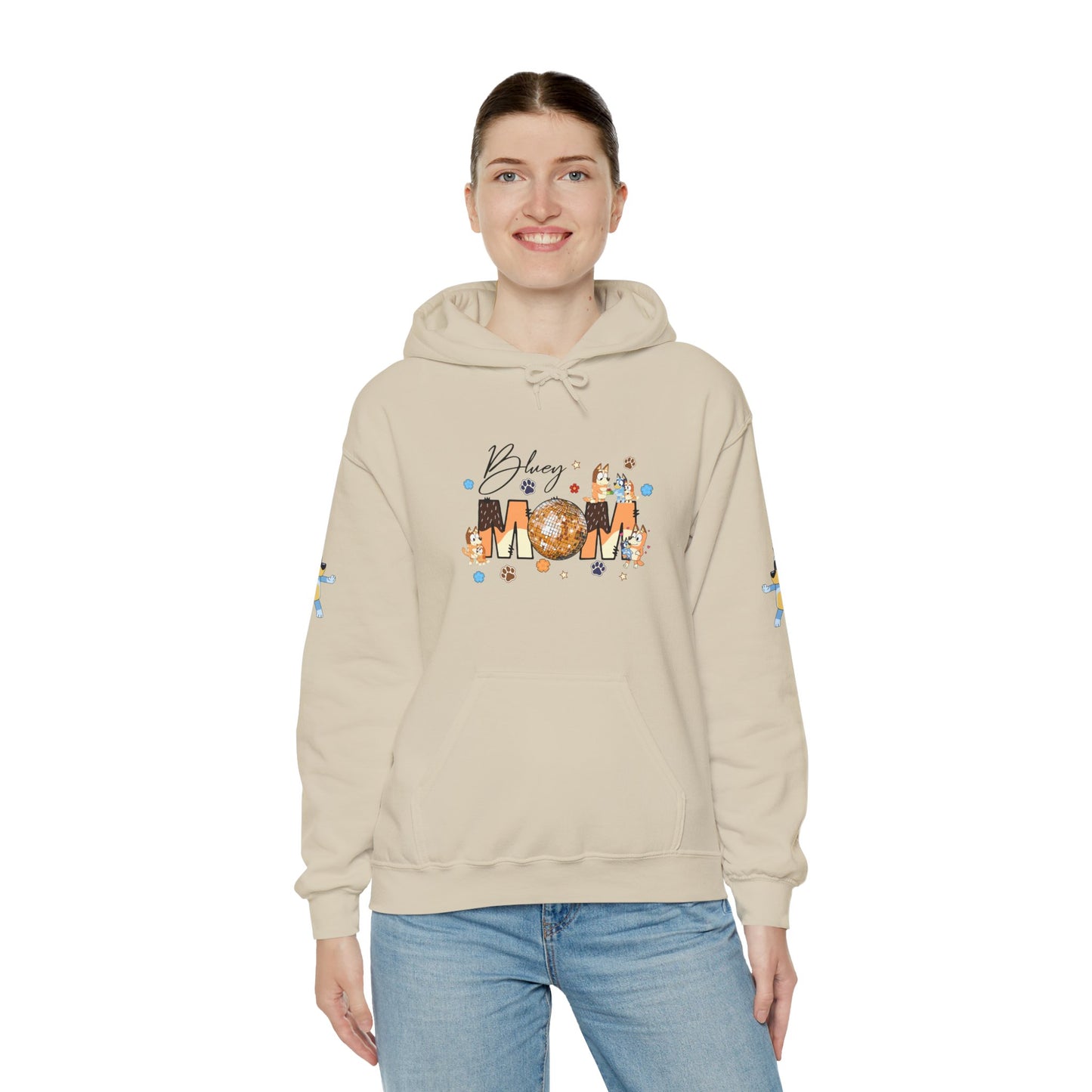Princess Grace Bluey Blissful Mom Unisex Heavy Blend Hoodie Celebrate Motherhood with Style