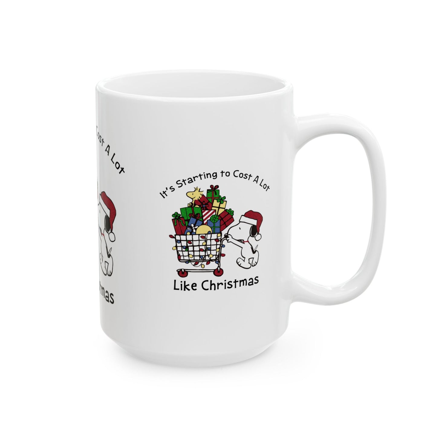 Princess Grace Snoopy Christmas Ceramic Mug Holiday Gift for Dog Lovers