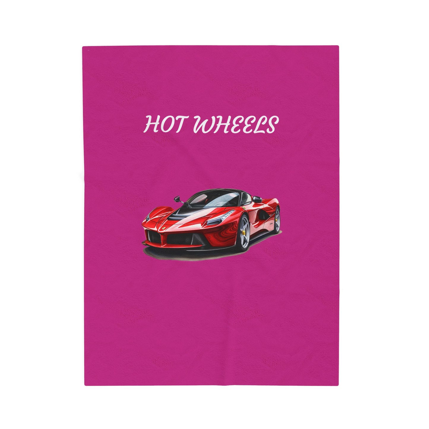 Princess Grace Hot Wheels Velveteen Plush Blanket for Car Enthusiasts