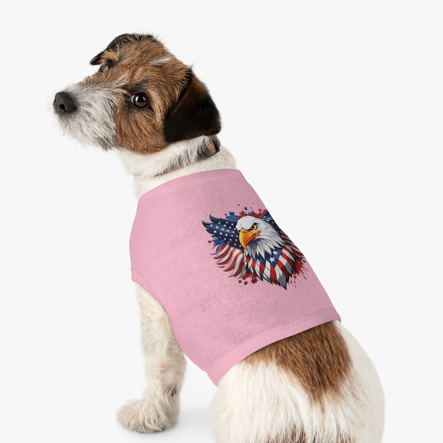 Princess Grace Patriotic Eagle Pet Tank Top USA Flag Design for Holidays & Celebrations