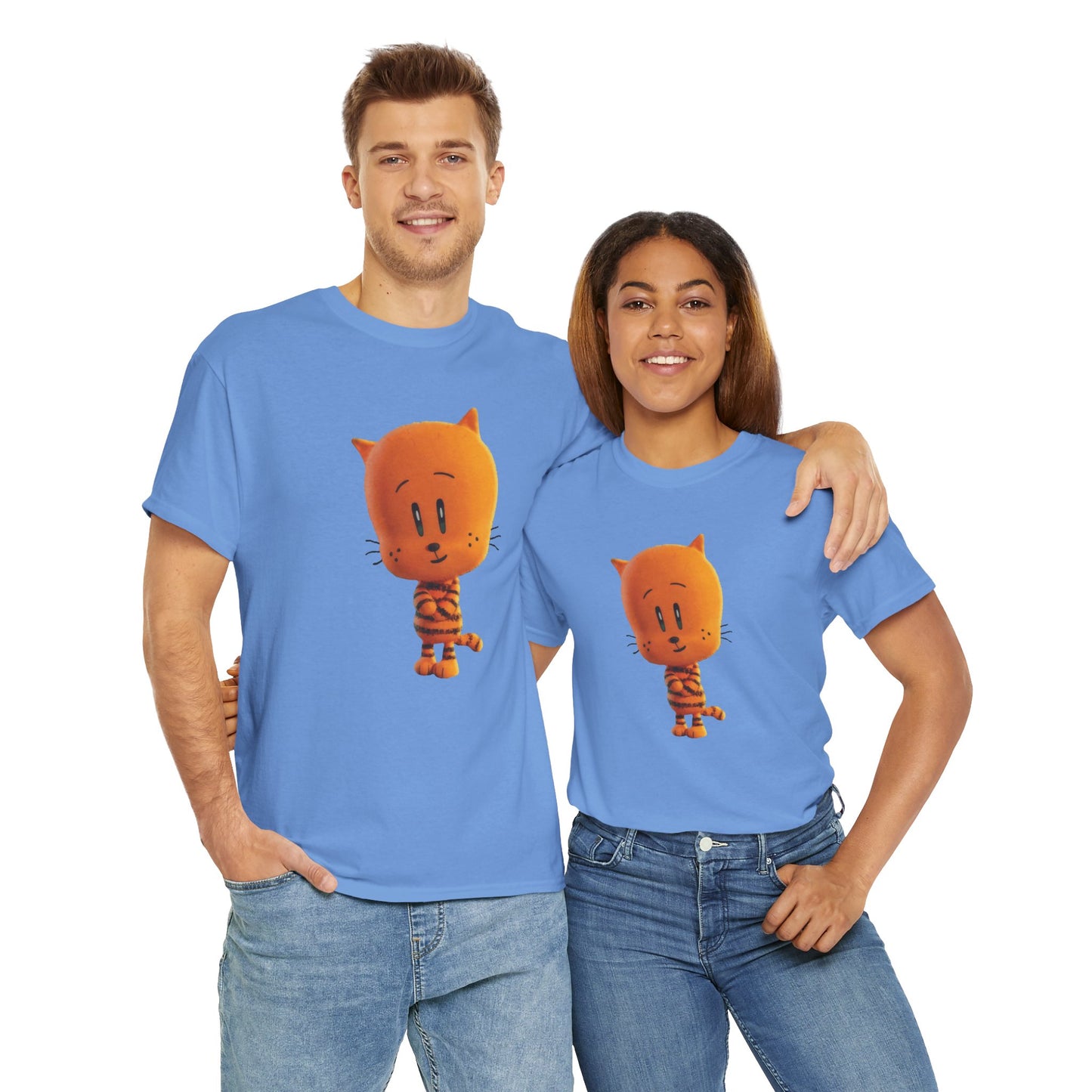 Princess Grace Funny Cartoon Cat Unisex Heavy Cotton Tee