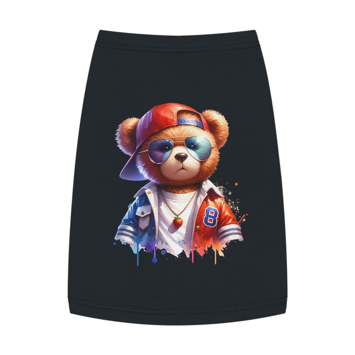 Princess Grace CUTE Cool Bear Pet Tank Top Stylish Dog Apparel for Fun Outings