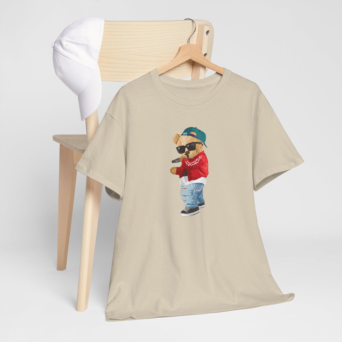 Princess Grace Cool Bear Graphic Unisex Heavy Cotton Tee Trendy Casual Wear