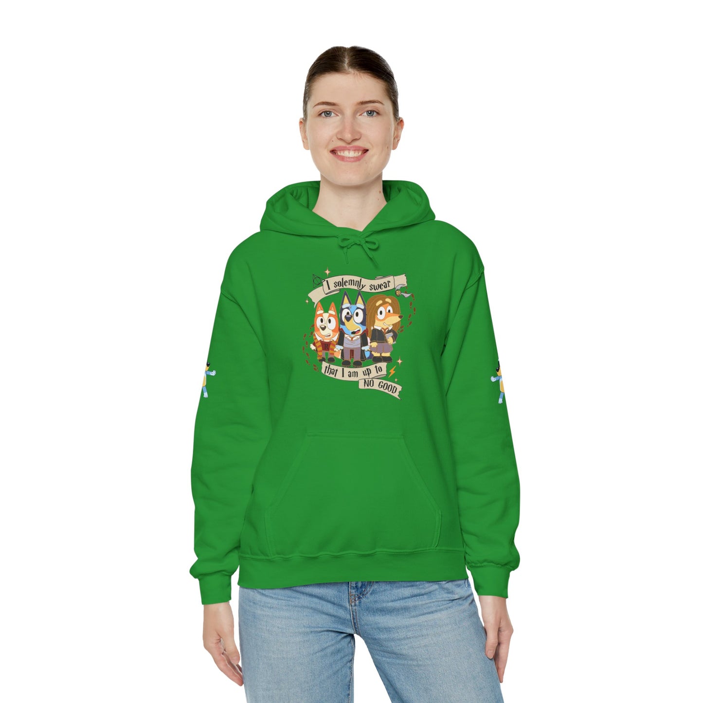 Princess Grace Bluey I Sincerely Sweet! Unisex Heavy Blend Hooded Sweatshirt for Fun Loving Fans