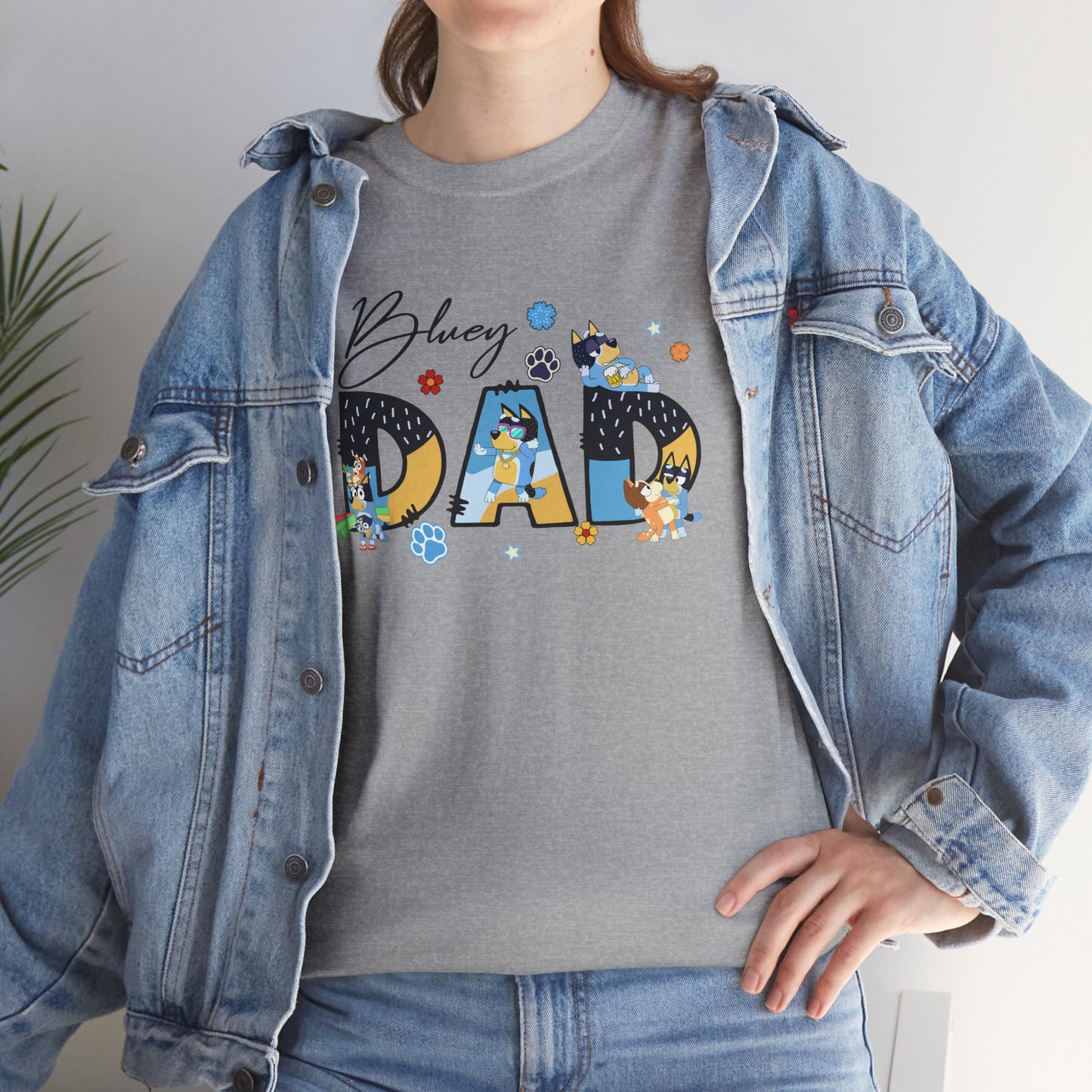 Princess Grace Fun 'Blessed Dad' Unisex Heavy Cotton Tee Perfect Gift for Father's Day