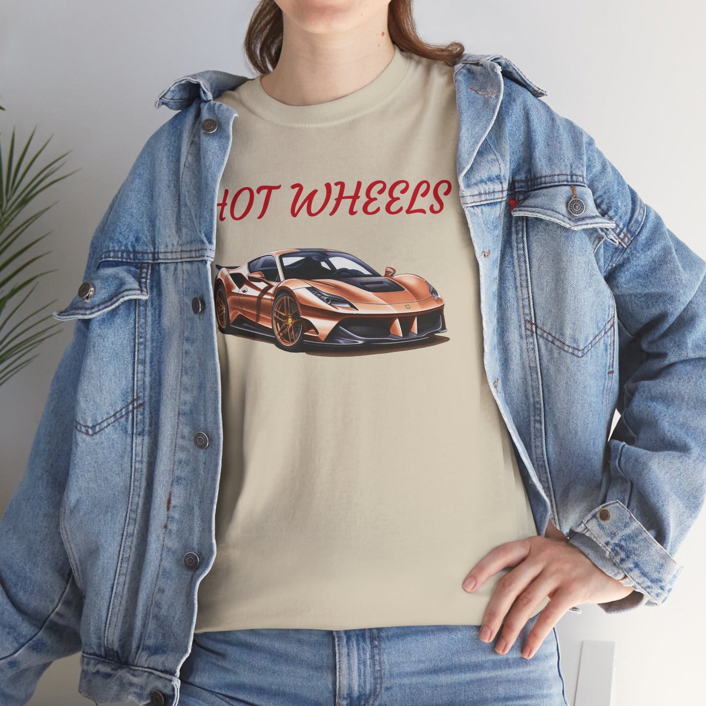 Princess Grace Hot Wheels Unisex Heavy Cotton Tee Retro Car Graphic T-Shirt for Automotive Enthusiasts