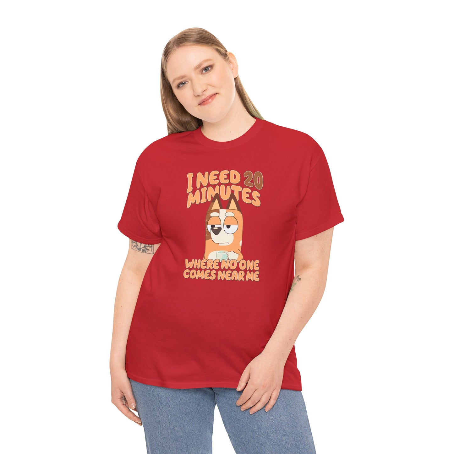 Princess Grace Bluey Funny Graphic Tee "I Need 20 Minutes"