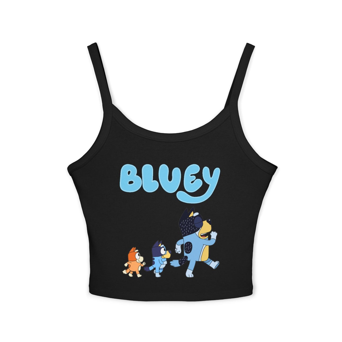 Princess Grace Bluey Themed Women's Spaghetti Strap Tank Top Playful & Fun