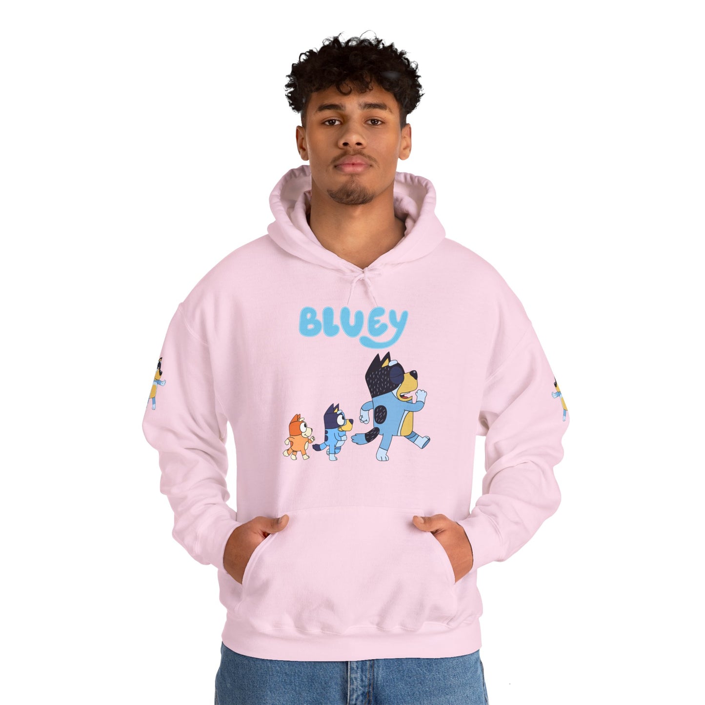 Princess Grace Bluey Unisex Hoodie Cozy Cartoon Sweatshirt for Kids & Adults