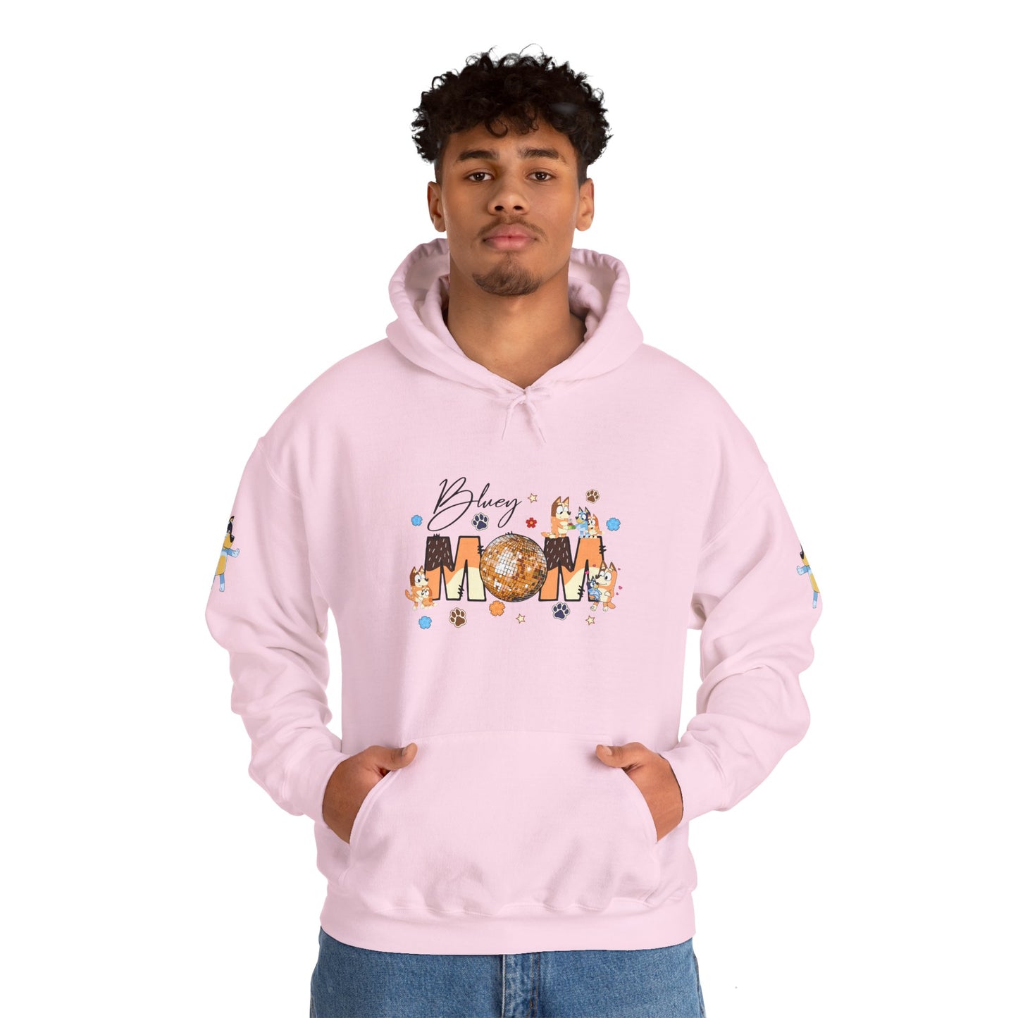 Princess Grace Bluey Blissful Mom Unisex Heavy Blend Hoodie Celebrate Motherhood with Style