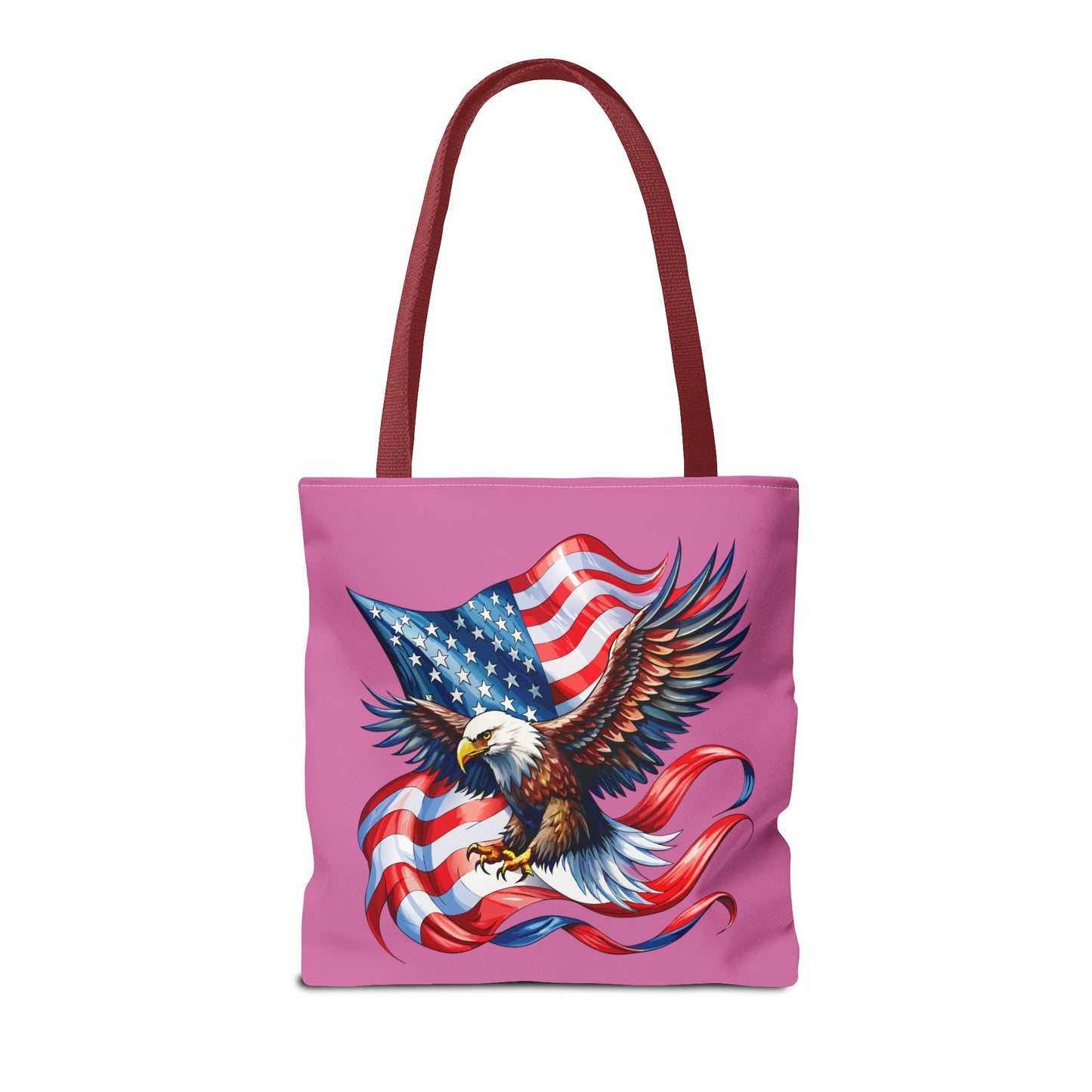 Princess Grace Patriotic Eagle Tote Bag American Flag Design for Independence Day and Everyday Use