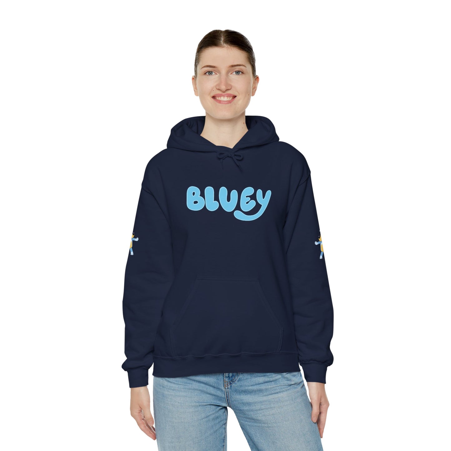 Princess Grace Bluey Unisex Hooded Sweatshirt Cozy Cartoon Style for Kids & Adults