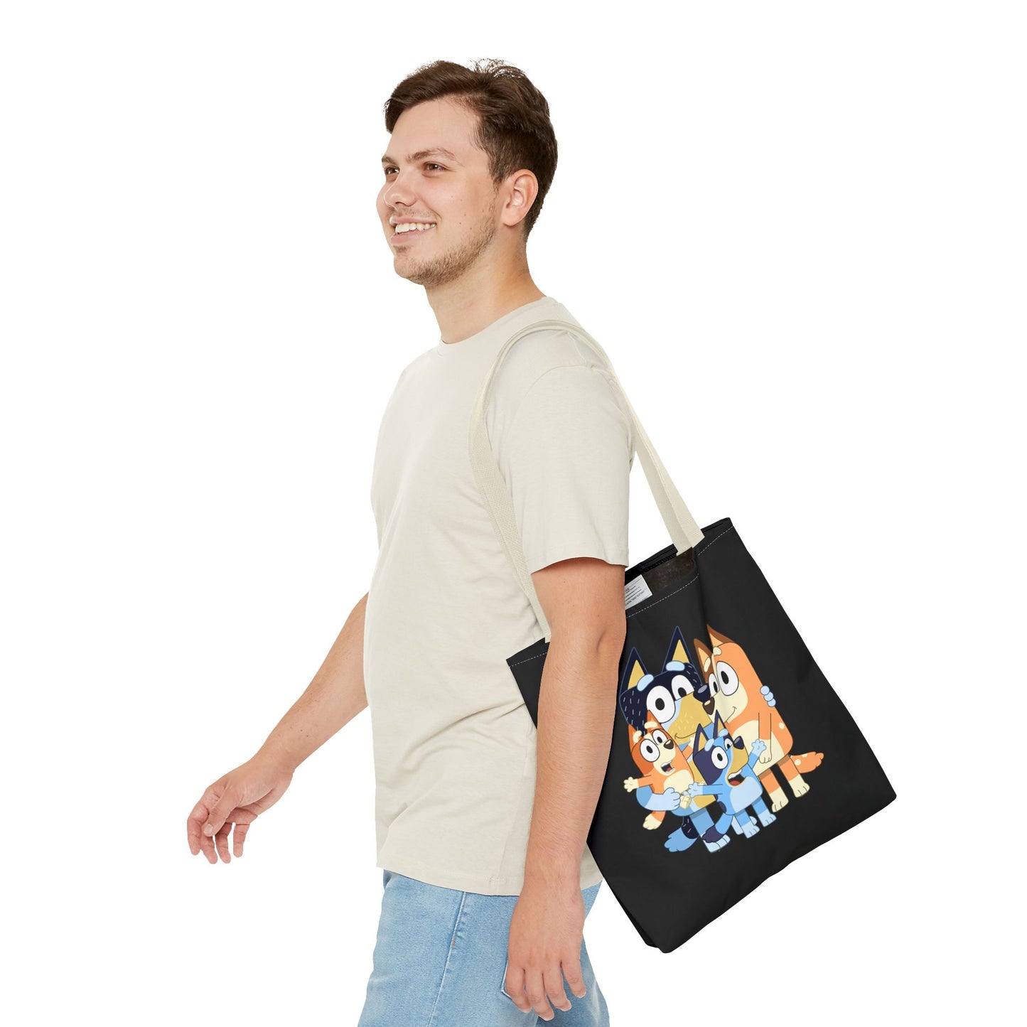 Princess Grace Playful Family Tote Bag Perfect for Kids and Fans of Bluey