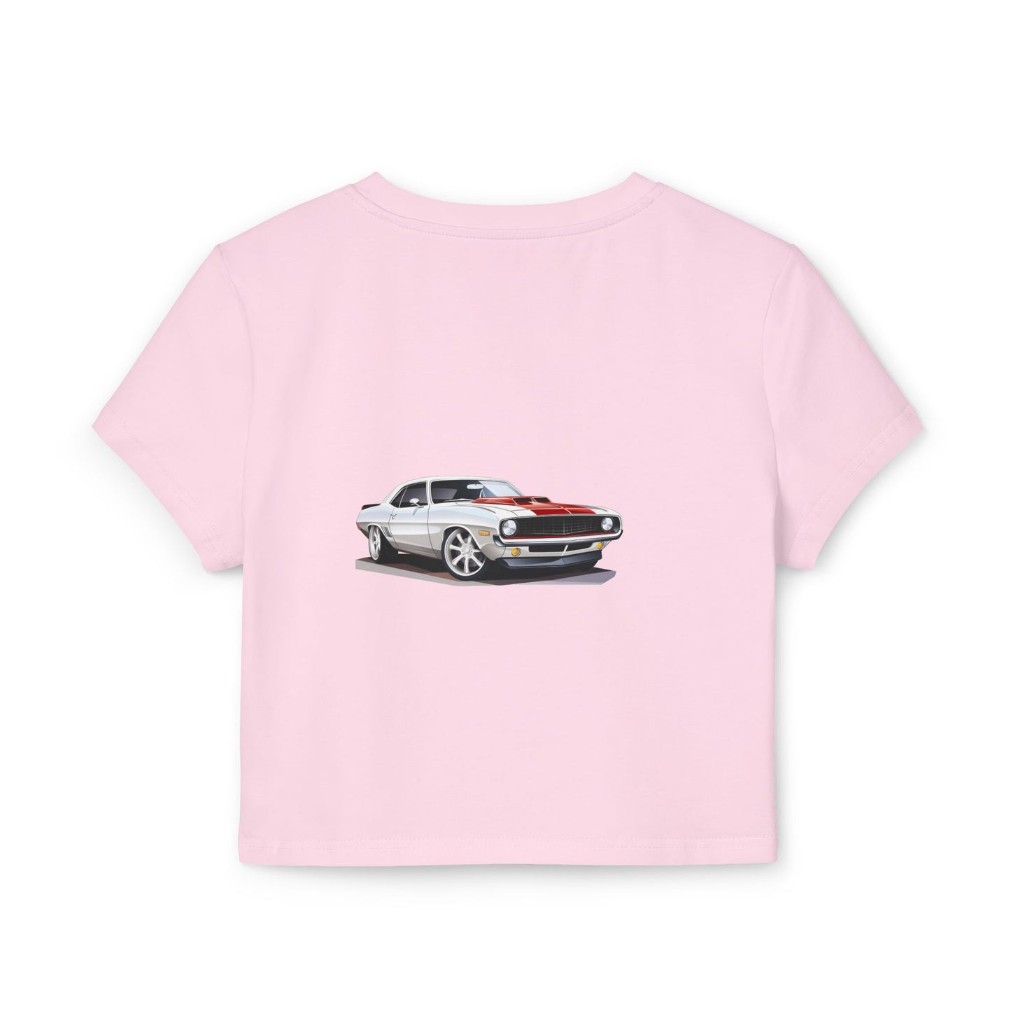 Princess Grace Hot Wheels Women's Baby Tee Vintage Car Graphic Tee for Car Enthusiasts