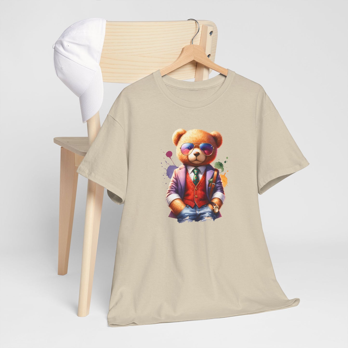 Princess Grace Trendy Teddy Bear Graphic Unisex Heavy Cotton Tee