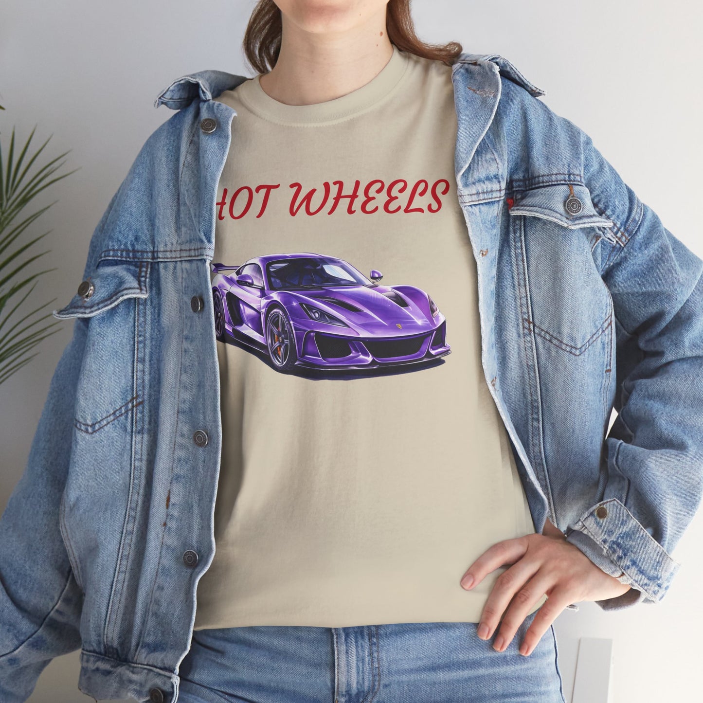Princess Grace Hot Wheels Graphic Unisex Heavy Cotton Tee Perfect for Car Enthusiasts