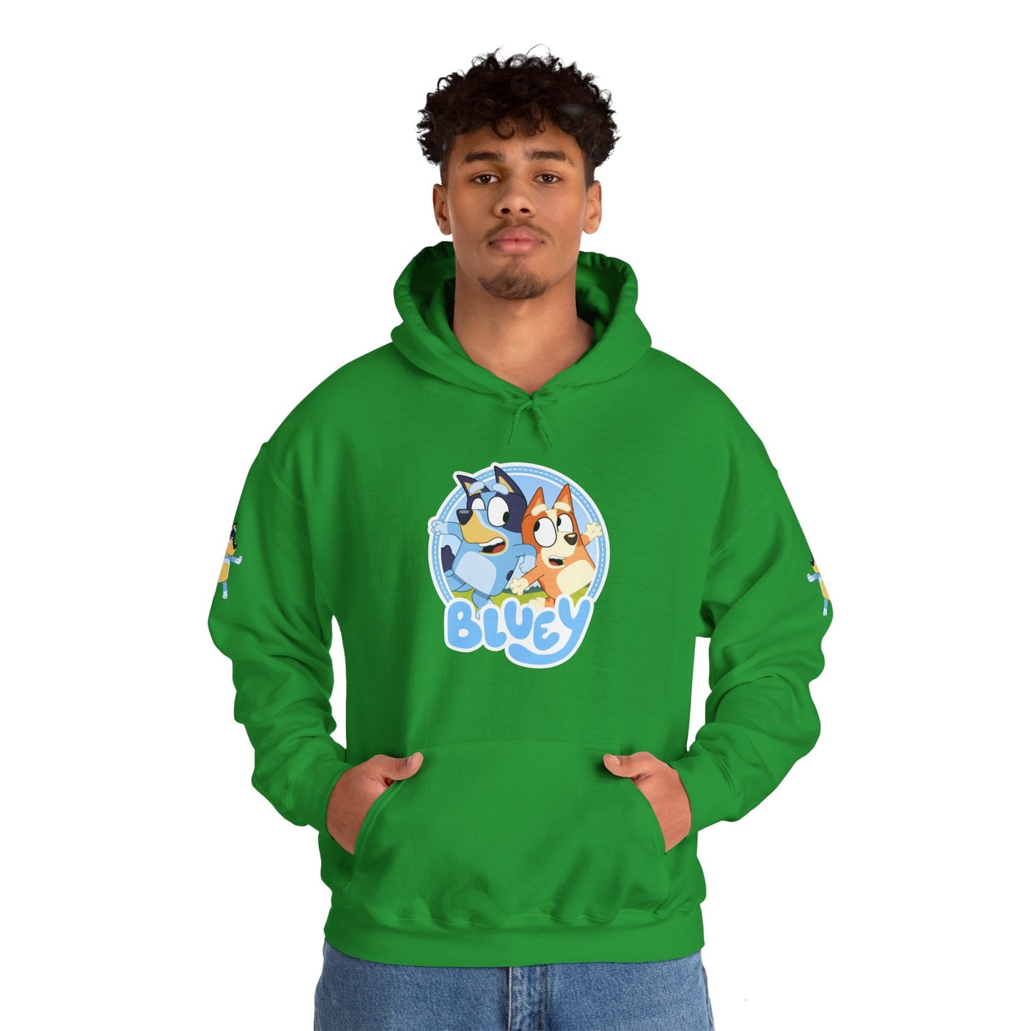 Princess Grace Bluey Unisex Heavy Blend Hoodie Cozy Cartoon Sweatshirt for Kids & Adults