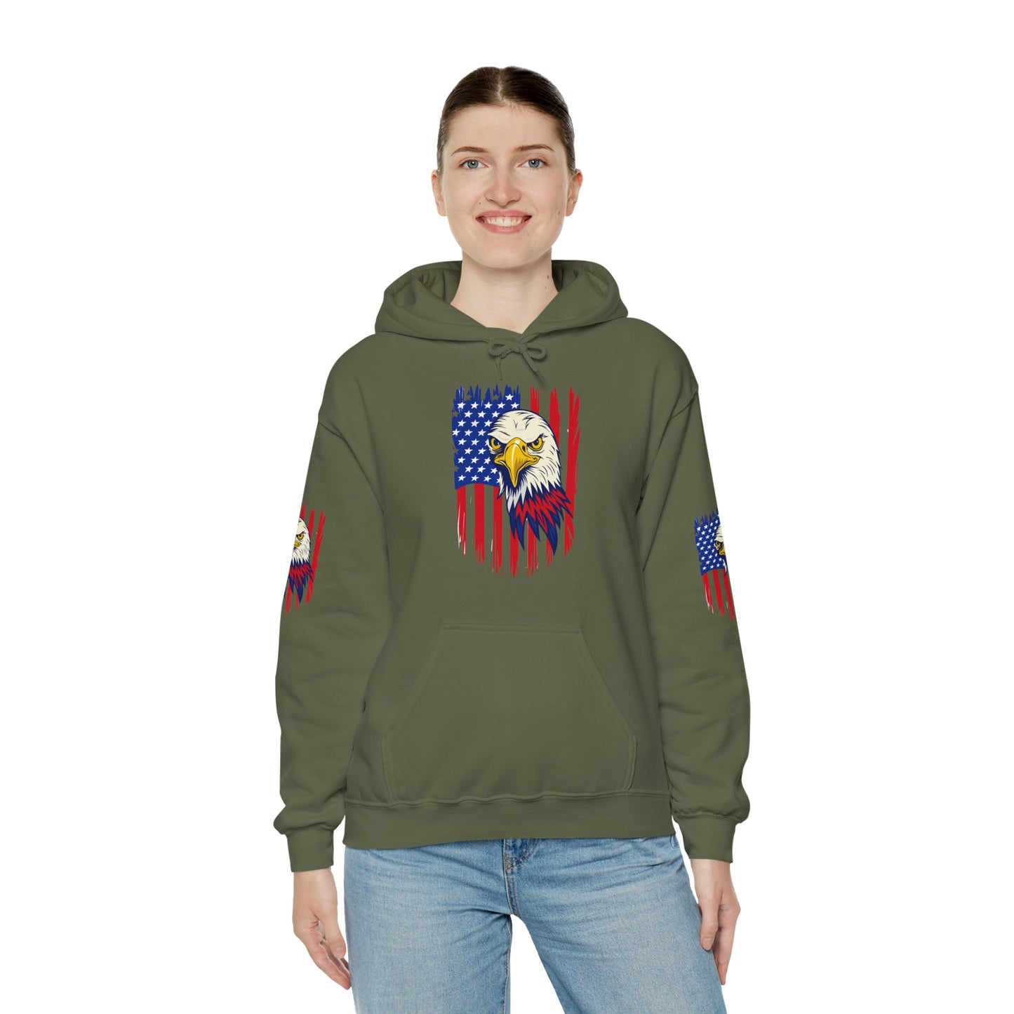 Princess Grace Patriotic Eagle Unisex Heavy Blend Hoodie