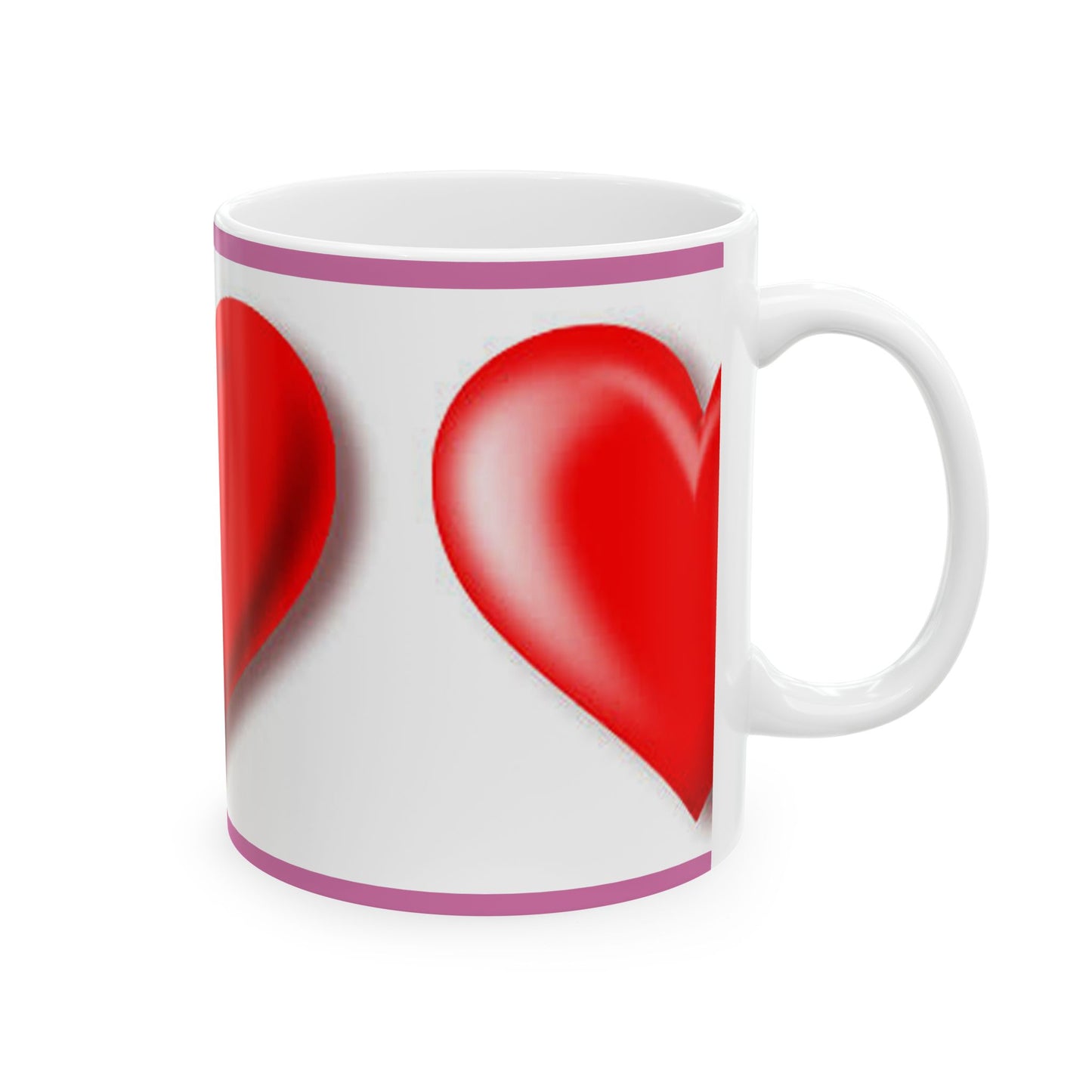 Princess Grace Heart Design Ceramic Mug Perfect Gift for Valentine's Day & Love Enthusiasts
