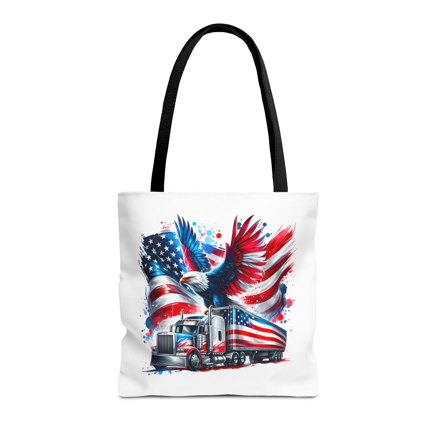 Princess Grace Patriotic Eagle Tote Bag American Flag Design