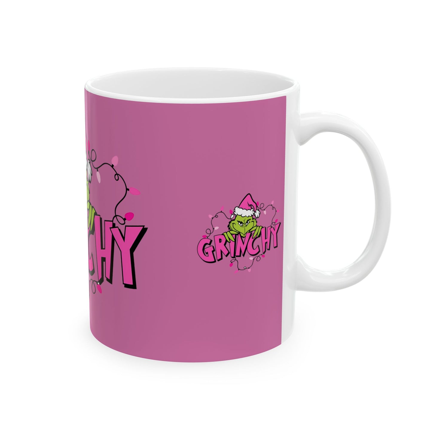 Princess Grace Grinchy Holiday Ceramic Mug Fun 11oz & 15oz Gift for Christmas Lovers