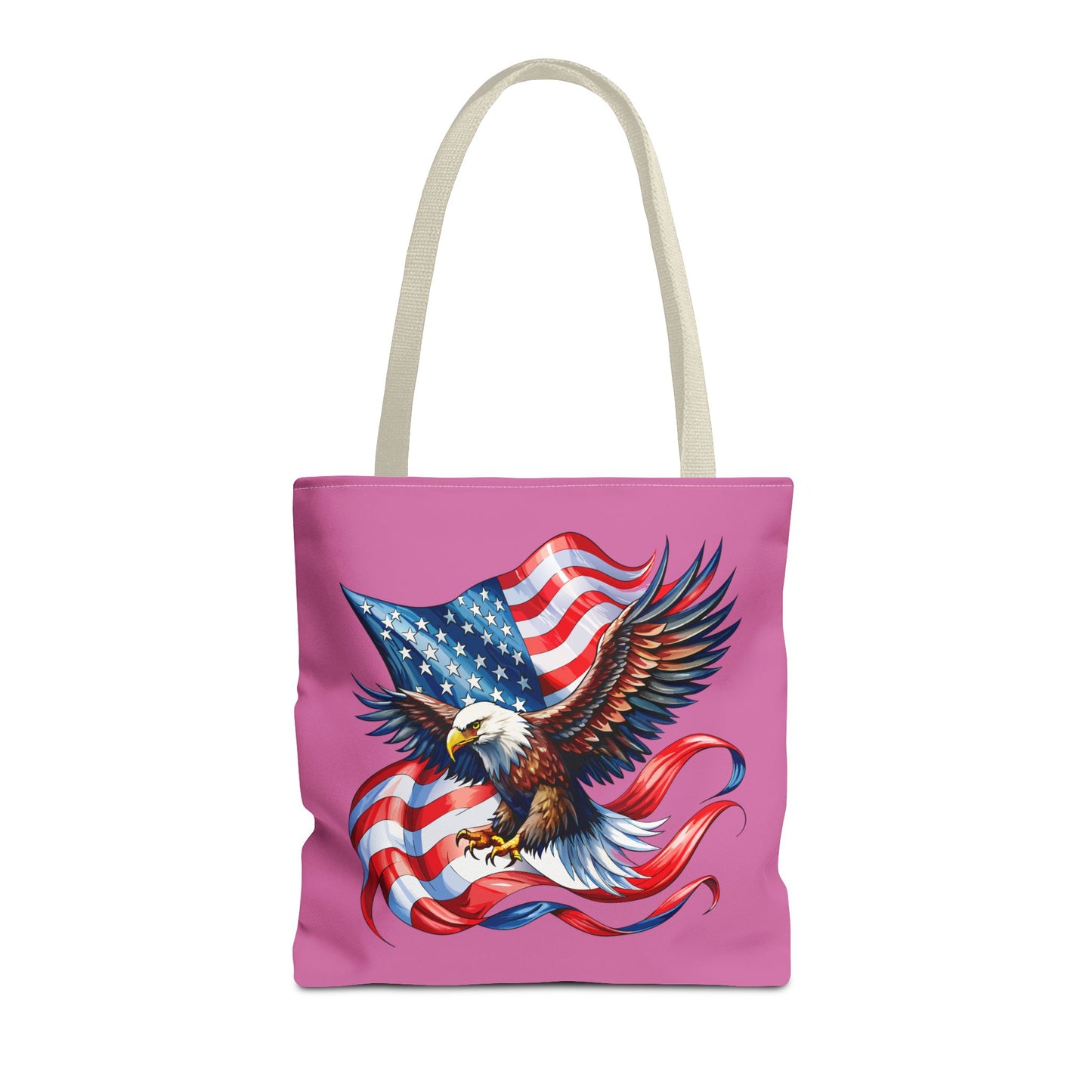 Princess Grace Patriotic Eagle Tote Bag American Flag Design for Independence Day and Everyday Use