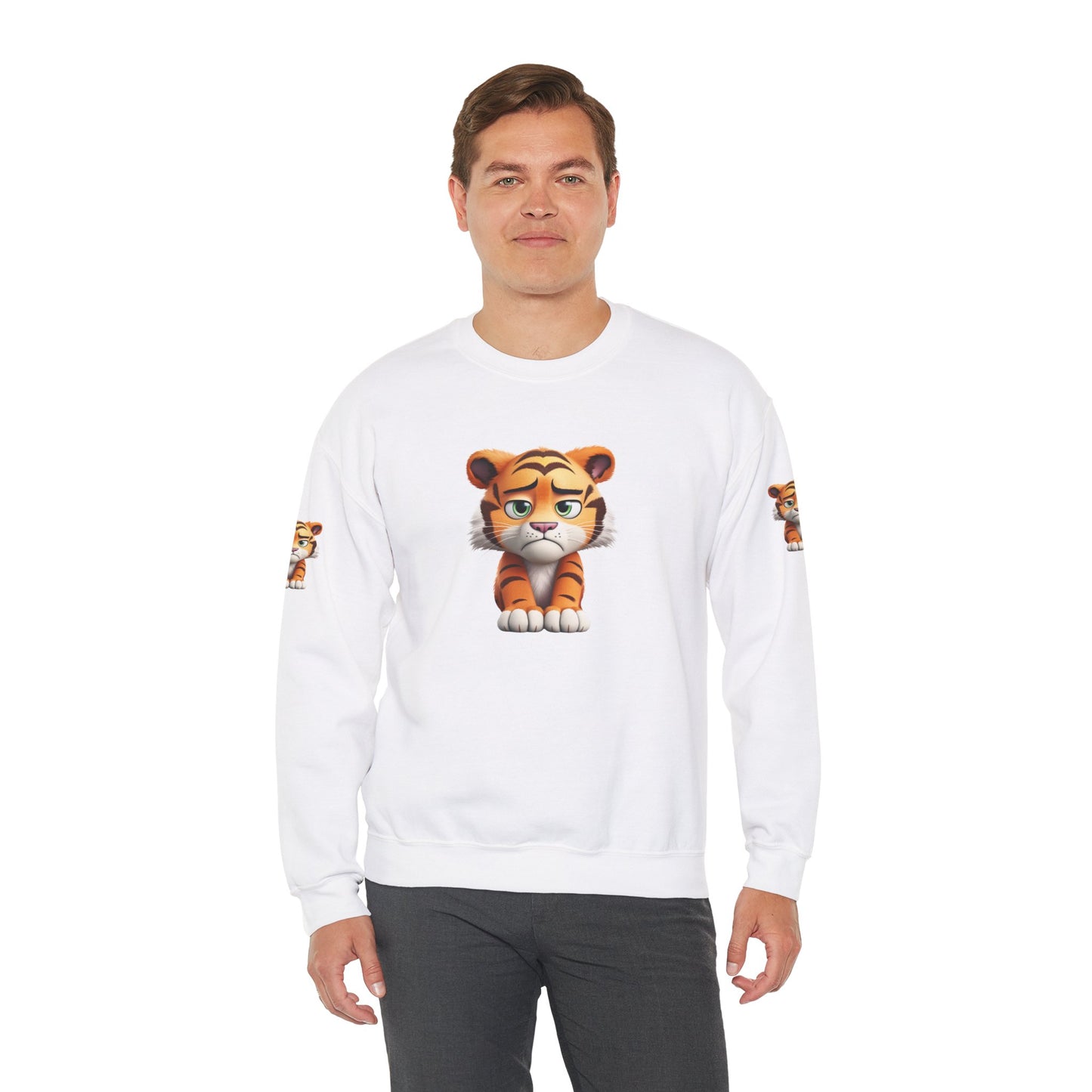 Princess Grace Cute Tiger Graphic Unisex Crewneck Sweatshirt