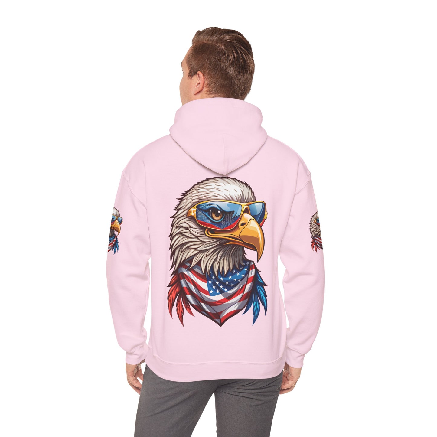 Princess Grace Patriotic American Eagle Hoodie Unisex Heavy Blend Sweatshirt