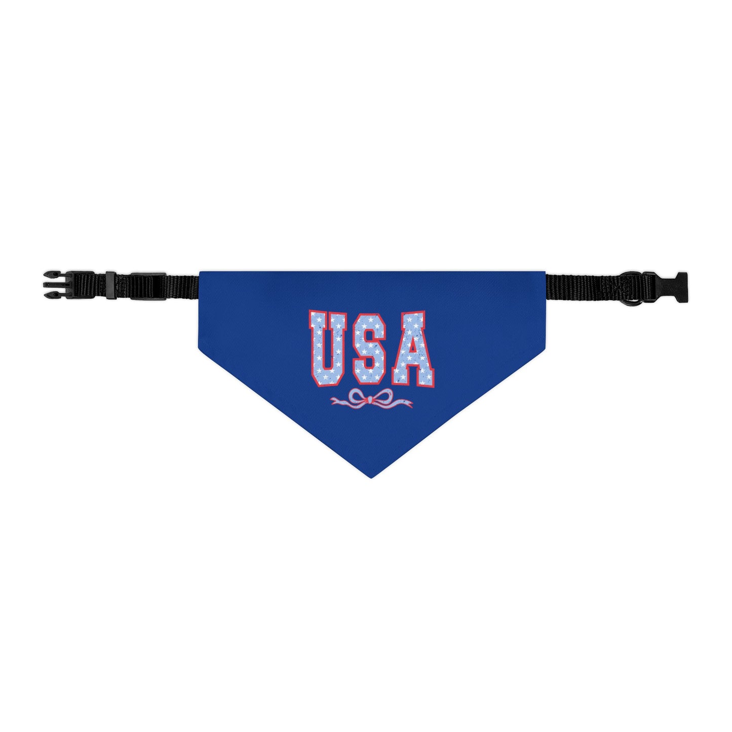 Princess Grace USA Patriotic Pet Bandana Collar for Dogs Perfect for Holidays and Celebrations