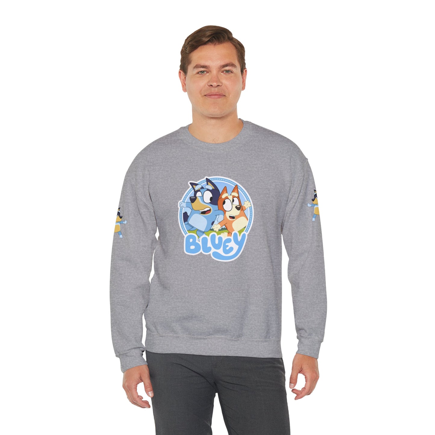Princess Grace Bluey Friends Unisex Crewneck Sweatshirt Cozy Cartoon Apparel for Kids & Adults