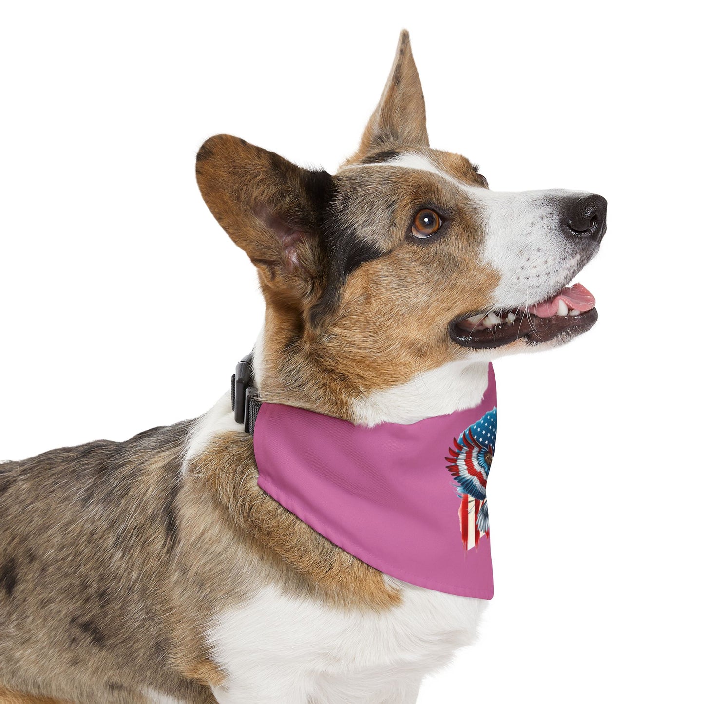 Princess Grace Patriotic Pet Bandana Collar American Eagle Design for Dogs